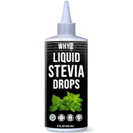 Stevia Liquid Sweetener Drops 8 Fl Oz, Pure Stevia Zero Calorie Sweetener 1,183 Servings