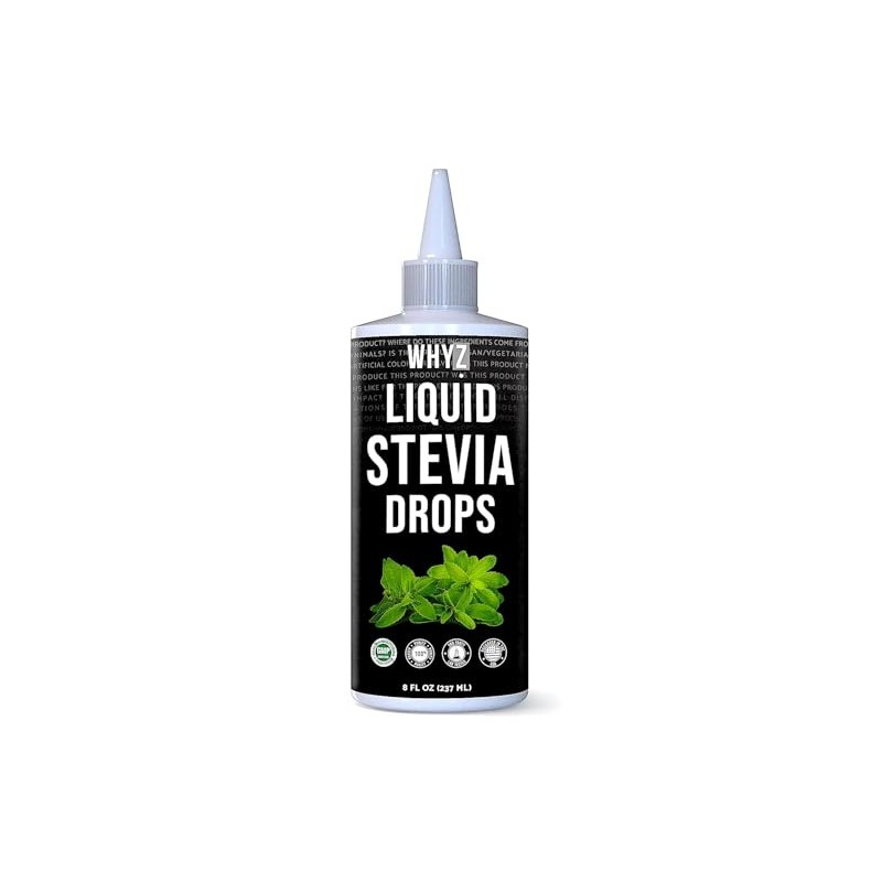 Stevia Liquid Sweetener Drops 8 Fl Oz, Pure Stevia Zero