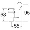 SANEI (サンエイ) Water-Saving Faucet with Temporary Shut-off and Water Volume