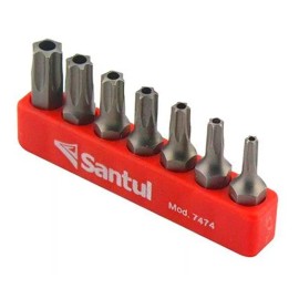Santul Juego Puntas 1'' Torx 7 Pz Seguro Con Organizador Santul