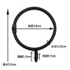 KaiYi Shower Curtain Rings Sliding Ring Opening Design Curtain Rings