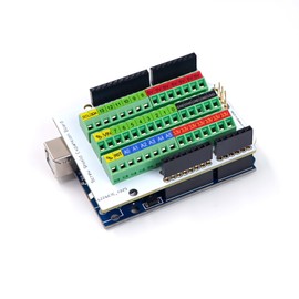 Treedix Screw Terminal Block Breakout Module Board Set for Arduino UNO R3，Horn Socket Connector, Expansion Board Breakout for Arduino