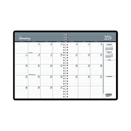 House of Doolittle 2024-2025 Two Year Calendar Planner, Monthly, Black Cover, 8.5 x 11 Inches, January - December (HOD262002-24)