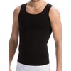 Farmacell 417 (Black, S) Men's Tummy Control Body Shaping Vest