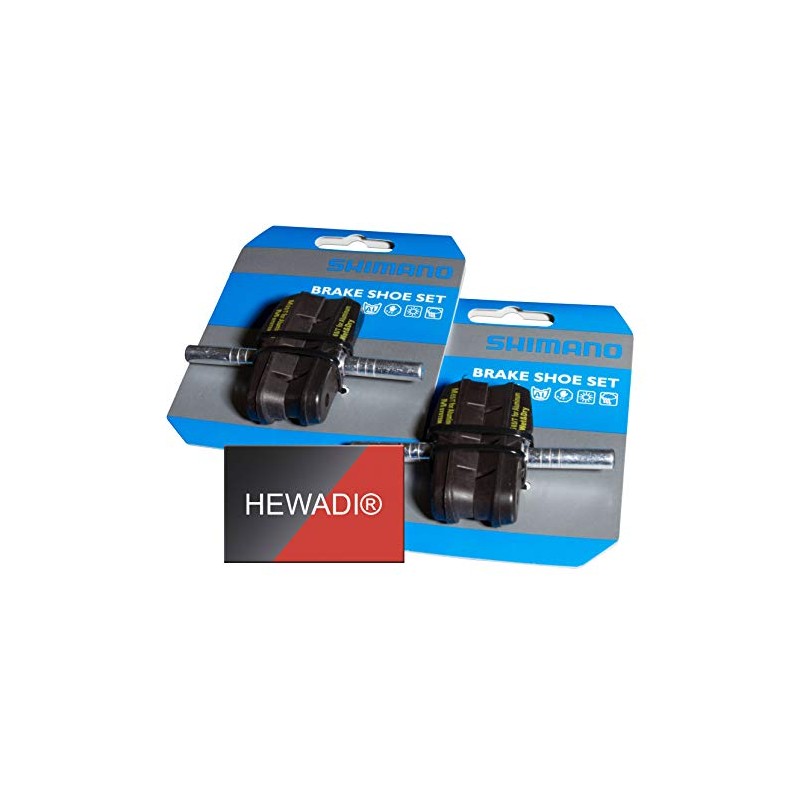 SHIMANO Unisex - Adult M65T Brake Shoe Black 2 Pairs