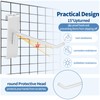 Waltool 20Pcs Gridwall Hooks, Metal Grid Panel Hanging Peg Hooks,