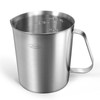 Newness Stainless Steel Measuring Jug with Handle – 3 Measuring