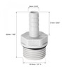 sourcing map PVC Barb Hose Fitting Connector Adapter 8mm or