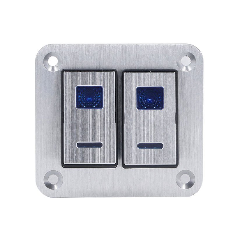 Rocker Switch Panel 2 Gang On Off Toggle Switch Panel