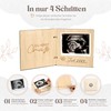 Pregnancy Announcement with Wooden Booklet (Du wirst Oma)