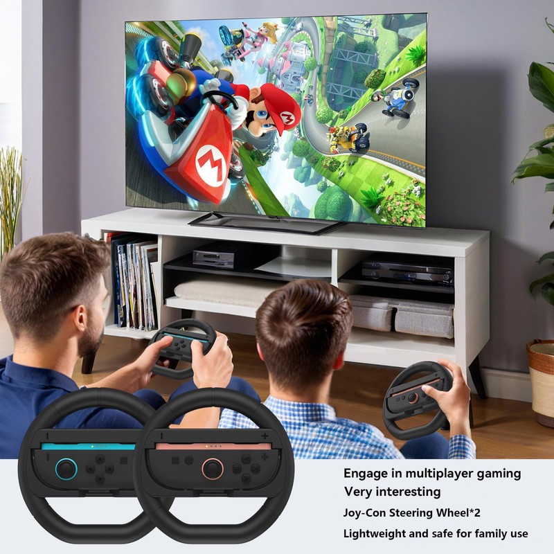 NBCP Switch2 Joy-Con spezielles Lenkrad Mario Kart Lenkrad Lenkradrennen Fernbedienungslenkrad