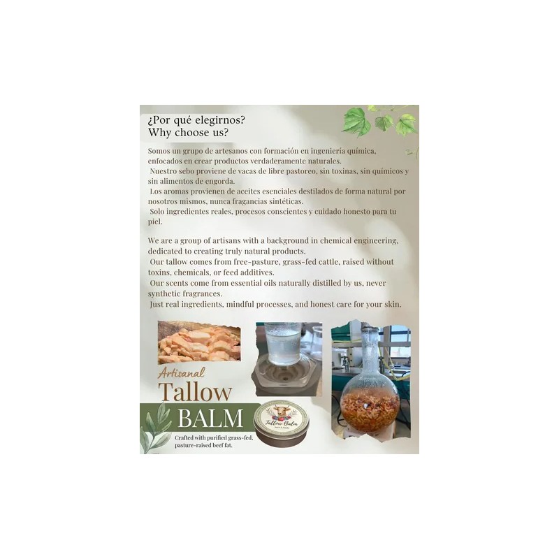 Tallow Balm | Bálsamo Artesanal | Blasamo De Cebo De