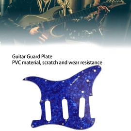 Guitar Pickguard Replacement Guitar Scratch Protection Plate PVC Guitar Guard Plate with Aluminum Foil Shielding for ST Type Guitars (GSSS33)