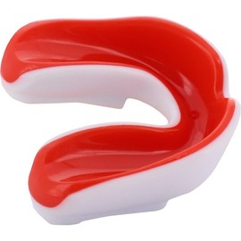 Professional Mouthguard for Sports, Red and White, Adult Size with case