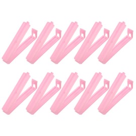 PATIKIL Sealing Clips 3.5 Inch, 10 Pack Reusable Plastic Bag Clamp Sealer for Home Kitchen Food Storage, Pink