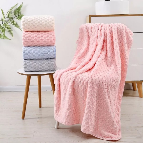 Unbranded 4 Pack Luxury Microfiber Bath Towels Set Soft Absorbent