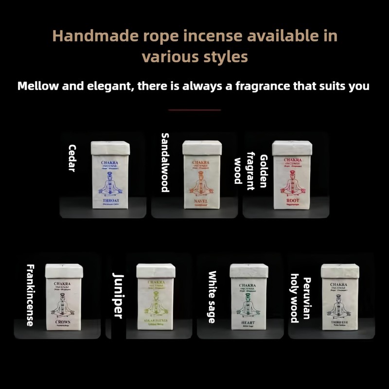 Fay Bless Handmade Rope Incense from Nepal (NAGCHAMPA)