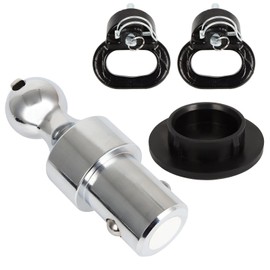 ECCPP Trucks 38,000 lbs. GTW 9,500 lbs. Vertical Load Capacity Gooseneck Ball Safety Chain Kit 60638 Compatible with 2013-2024 for Dodge RAM 2500 for RAM 3500