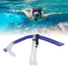Swimming Snorkel Reduced Drag Silicone Swimming Breathing Tube with Adjustable