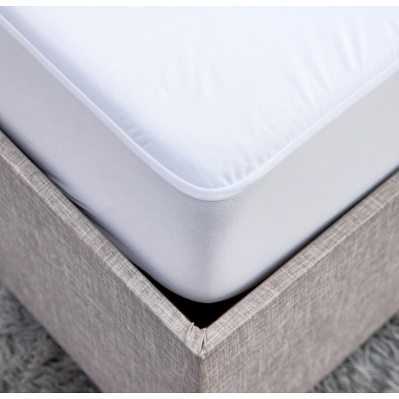 100% Waterproof Mattress Protector Anti-mite Microfiber Fitted Mattress Cover -