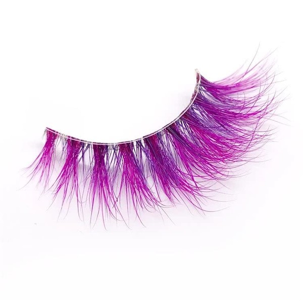 Flower Bomb Colored Lash Extensions, Cat Eye Fluffy Faux Mink