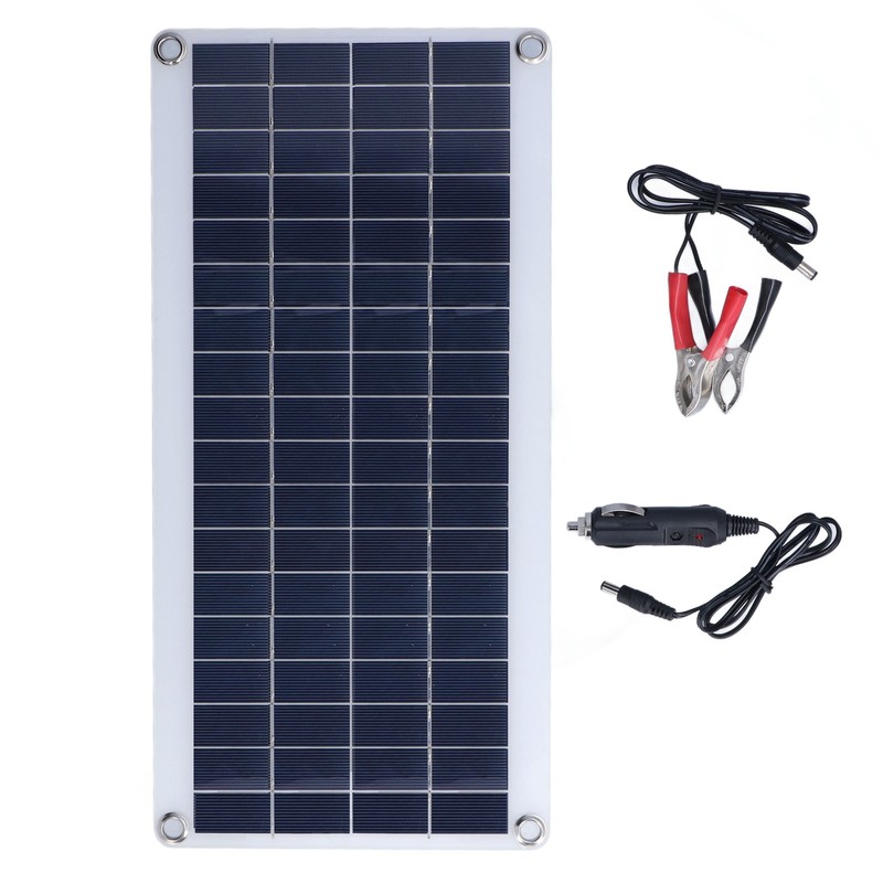 8W Solar Panel Kit Flexible Bendable Monocrystalline Portable Solar Battery
