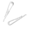 SBYURE 500 PCS U Shape Clear Durable Plastic Alligator Clips
