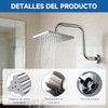 Brazo y Chapetón de Acero Inoxidable de 33cm para Regadera