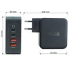 keepdrum GaN140 USB Multi-Quick Charger 2 x USB-C / 2