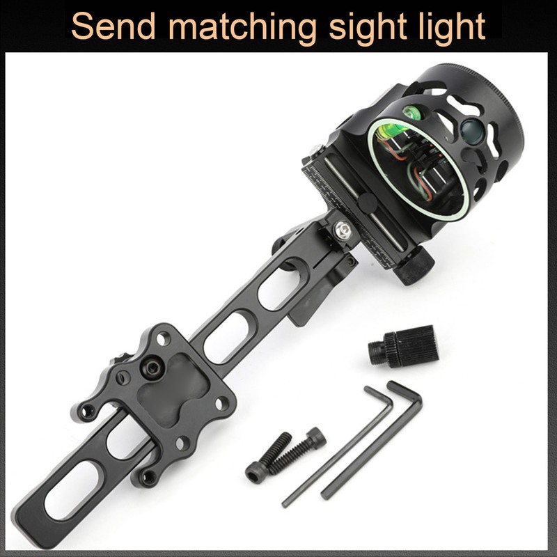 5 Pin Bow Sights Long Bar Archery Compound Bow Sight