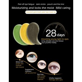 Senana MarinaUnder Eye Masks, Eye Lines And Moisturizing Eye Patches, Moisturizing, Nourishing, Improving Eye Bags, Dark Eye Circles, Under Eye Gel Pads with Collagen Hyaluronic Acid (60 Pieces) (Deep Seaweed Collagen)