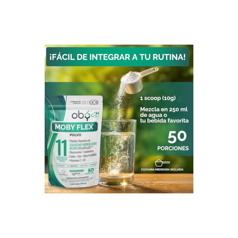 OBY Colageno Hidrolizado I, II, III Marino, Péptidos Bioactivos Polvo
