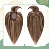 Hairro Hair Toppers with Bangs 100% Real Remy Human Hair