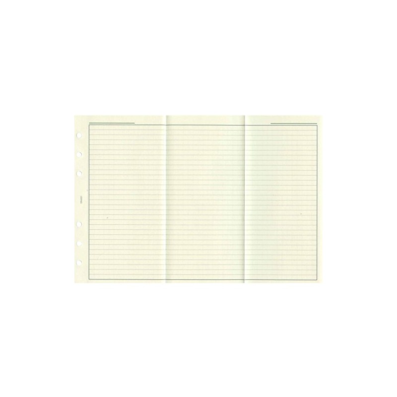 Bible Size DR4301 Vertical Dotted Trifold Horizontal Ruled Notebook (0.2