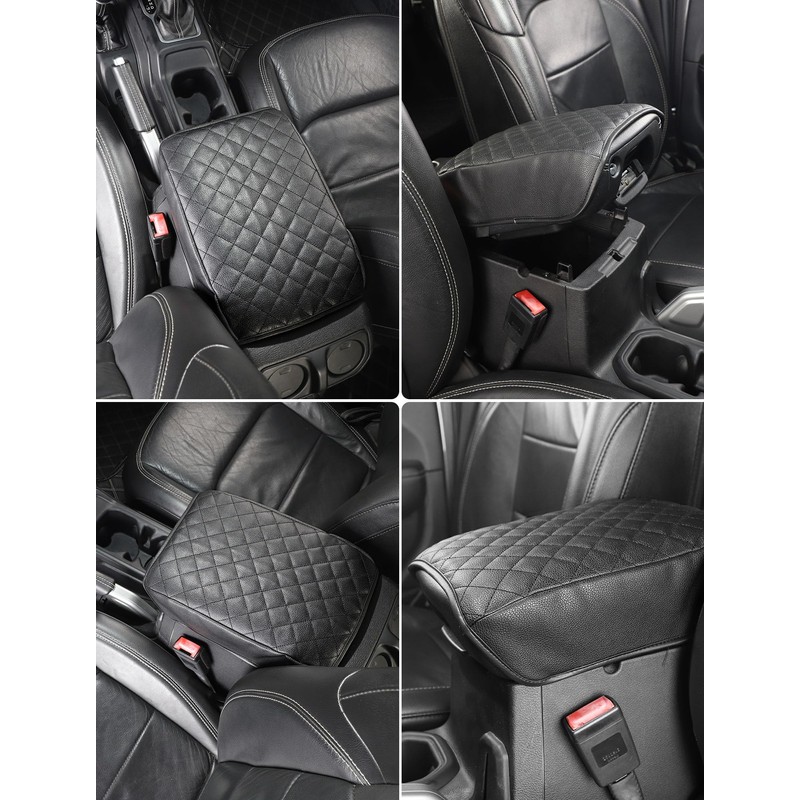 Savadicar Center Console Cover Compatible with 2018-2025 Jeep Wrangler JL