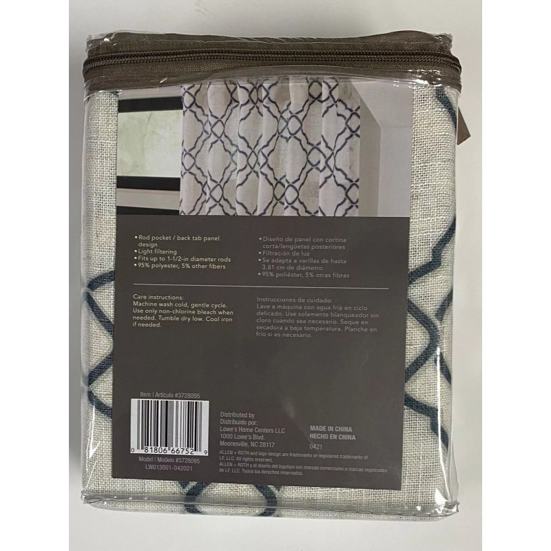Allen + Roth (1 PANEL) 3728095 ALLEN + ROTH NAVY