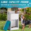 HHNIULI Galvanized Gravity Automatic Dog Feeder with A Stainless Steel