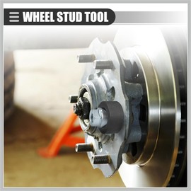 RATCHROLL Universal Wheel Stud Installer Tool, Wheel Bolt Installer, M12x1.25 M12x1.5 M14x1.5, Iron, with 3/4" Hex Wheel Lug Nuts, Silver Tone, 1 Set Stylish Design Replacement Car Parts