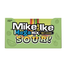NEW Mike & Ike Mega Mix Sour Gluten Free/ Fat Free Candies Net Wt 5oz (12)
