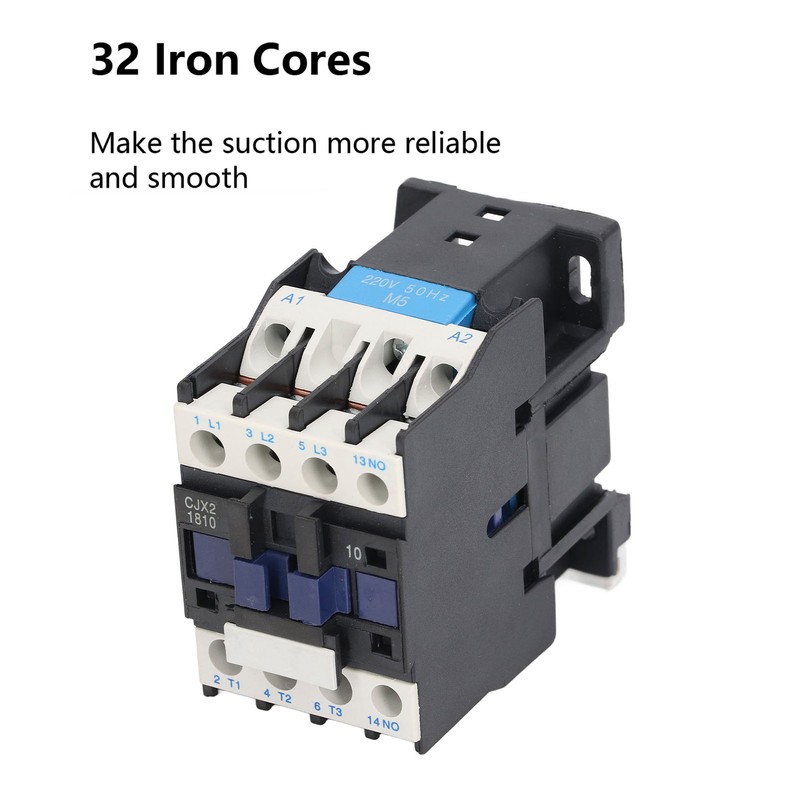 220V 18A AC Contactor Normally Open Electric Contactor Silver Alloy