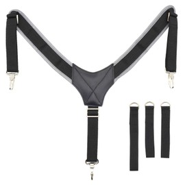 Work Suspenders for Support Belts, Y-Shape, Belt Loops, Heavy Duty and Lightweight