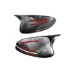 Carbon Fiber Rearview Side Mirror Cover Cap Housing Ox Horn