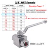 Beduan High Pressure Hydraulic Ball Valve 3/8 NPT Female Threaded