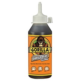 Gorilla Gorilla Original Gorilla Glue, Brown, Waterproof Polyurethane Glue, 8 Ounce (Pack of 1) - Expands Into Materials, All Purpose