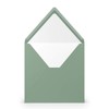 PAPERADO 10 square envelopes Eucalyptus ribbed 100 g/m² envelope without