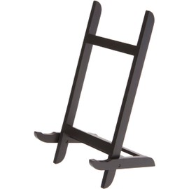 Bard's Folding Black Wood Easel Stand, 9.5" H x 5" W x 5" D, Pack of 6
