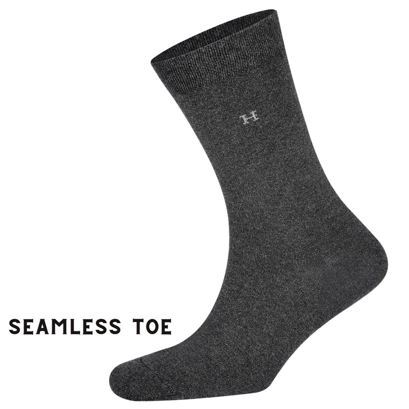 SMG® Mens 12 Pair Pack Cotton Casual Smart Design Contrast