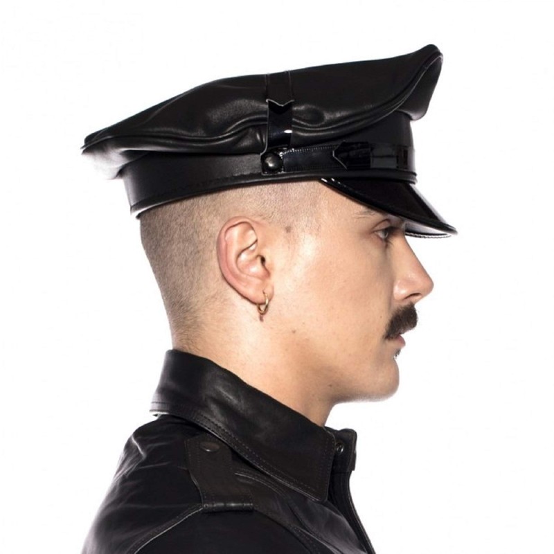 Prowler RED Military Cap Black 61cm RED Range of Leather