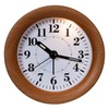 UberDeco 4 inch solid wood mantel alarm clock, nature wooden