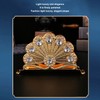 Golden Metal Napkin Holder Exquisite Light Luxury European Style Zinc